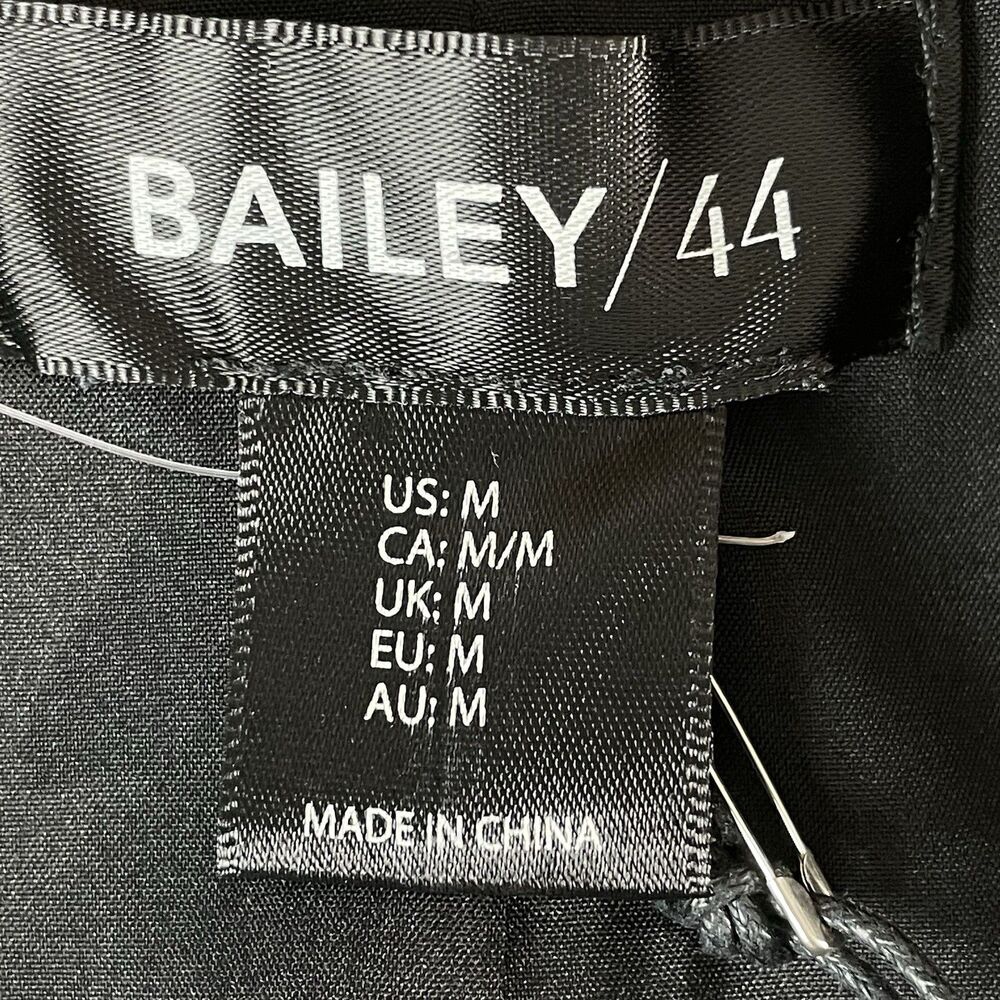Bailey44 Short Jacket Blazer Women's M Black Dark Academia GirlBoss New - Picture 5 of 11